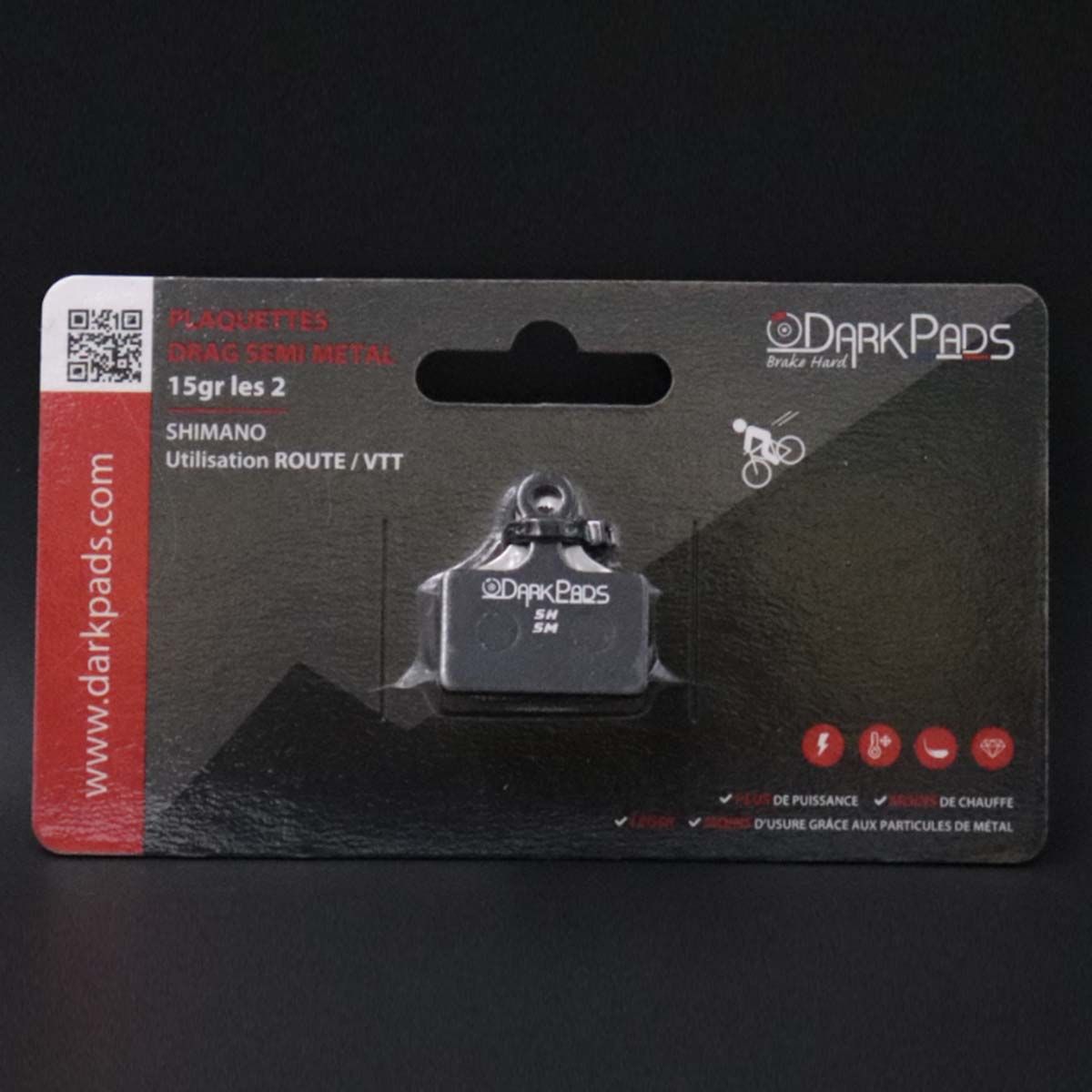 DarkPads DRAG SEMI METAL SHIMANO - 15gr X2